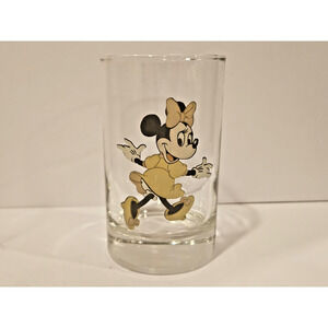Rare Vintage Minnie Mouse Juice Glass - 4"